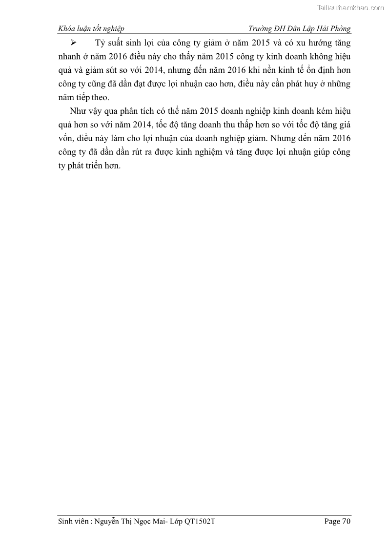 Khóa luận tốt nghiệp tài chính ngân hàng Phân tích tình hình tài chính tại Công ty Thép Đan Việt - 7 Trang 79