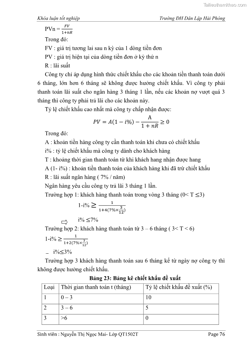 Khóa luận tốt nghiệp tài chính ngân hàng Phân tích tình hình tài chính tại Công ty Thép Đan Việt - 8 Trang 85