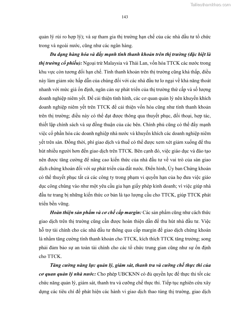Luận án tiến sĩ tài chính ngân hàng Tác động của sự phát triển thị trường tài chính đến cấu trúc vốn doanh nghiệp niêm yết trong Cộng đồng Kinh tế ASEAN - 13 Trang 156