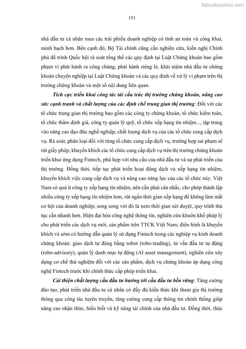 Luận án tiến sĩ tài chính ngân hàng Tác động của sự phát triển thị trường tài chính đến cấu trúc vốn doanh nghiệp niêm yết trong Cộng đồng Kinh tế ASEAN - 14 Trang 166