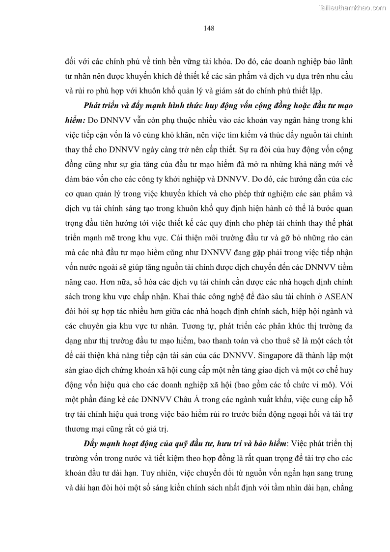Luận án tiến sĩ tài chính ngân hàng Tác động của sự phát triển thị trường tài chính đến cấu trúc vốn doanh nghiệp niêm yết trong Cộng đồng Kinh tế ASEAN - 14 Trang 161