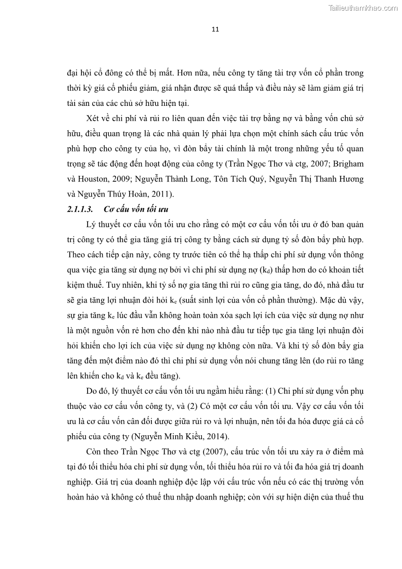 Luận án tiến sĩ tài chính ngân hàng Tác động của sự phát triển thị trường tài chính đến cấu trúc vốn doanh nghiệp niêm yết trong Cộng đồng Kinh tế ASEAN - 2 Trang 24
