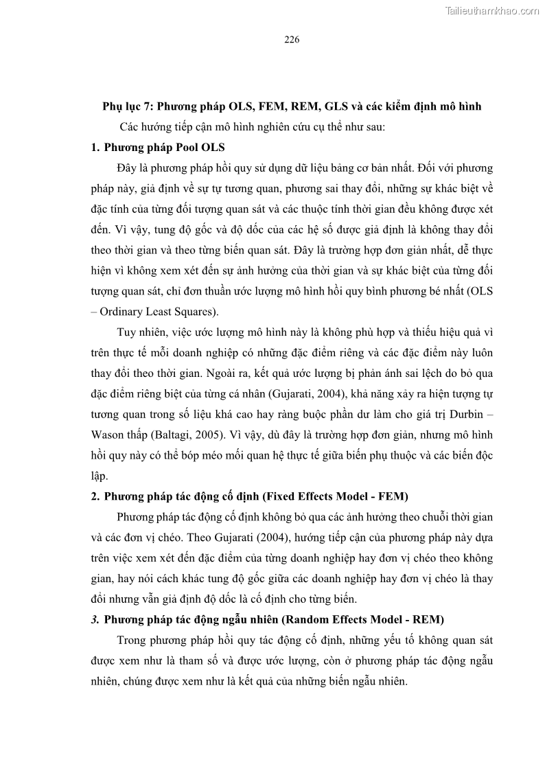 Luận án tiến sĩ tài chính ngân hàng Tác động của sự phát triển thị trường tài chính đến cấu trúc vốn doanh nghiệp niêm yết trong Cộng đồng Kinh tế ASEAN - 20 Trang 239