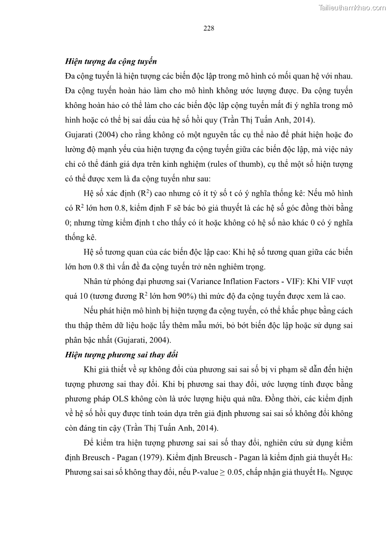 Luận án tiến sĩ tài chính ngân hàng Tác động của sự phát triển thị trường tài chính đến cấu trúc vốn doanh nghiệp niêm yết trong Cộng đồng Kinh tế ASEAN - 21 Trang 241