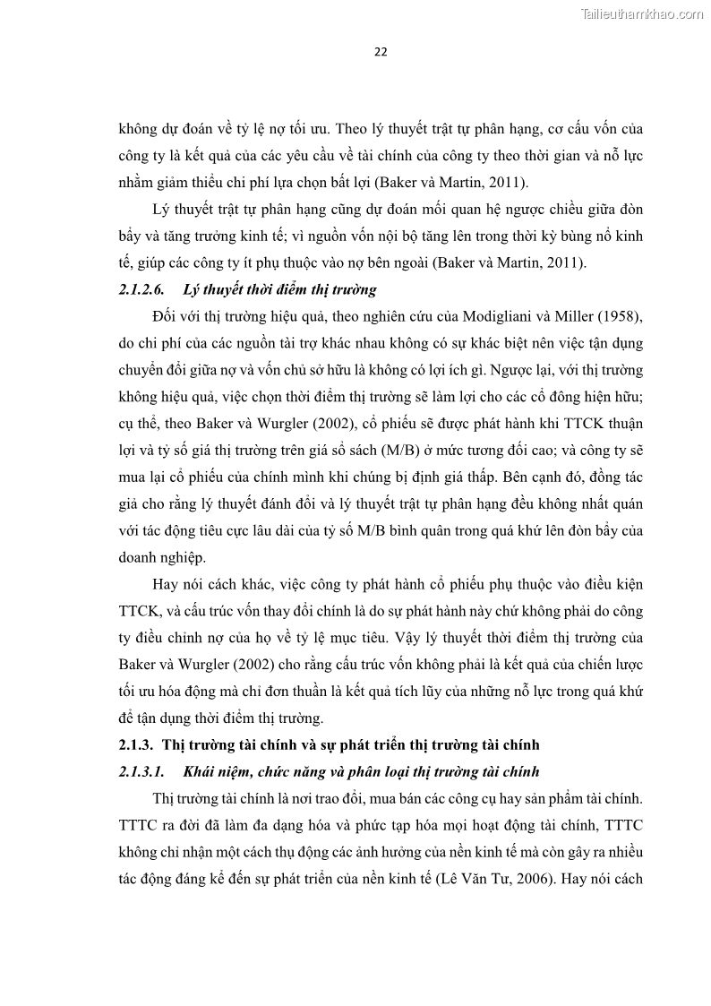 Luận án tiến sĩ tài chính ngân hàng Tác động của sự phát triển thị trường tài chính đến cấu trúc vốn doanh nghiệp niêm yết trong Cộng đồng Kinh tế ASEAN - 3 Trang 35