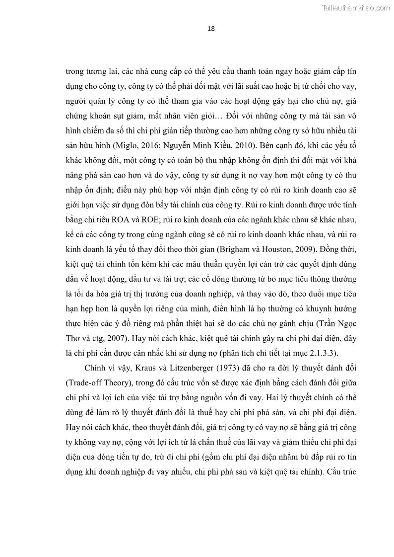 Luận án tiến sĩ tài chính ngân hàng Tác động của sự phát triển thị trường tài chính đến cấu trúc vốn doanh nghiệp niêm yết trong Cộng đồng Kinh tế ASEAN - 3 Trang 31