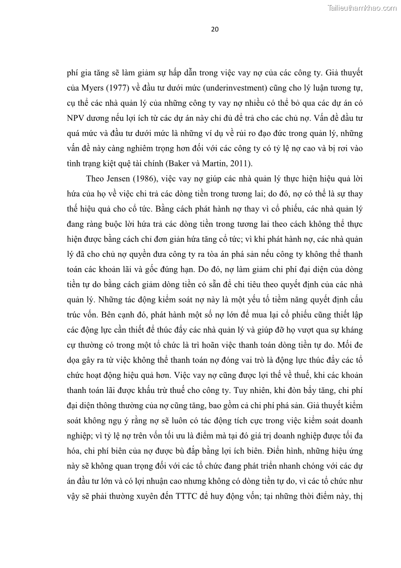 Luận án tiến sĩ tài chính ngân hàng Tác động của sự phát triển thị trường tài chính đến cấu trúc vốn doanh nghiệp niêm yết trong Cộng đồng Kinh tế ASEAN - 3 Trang 33