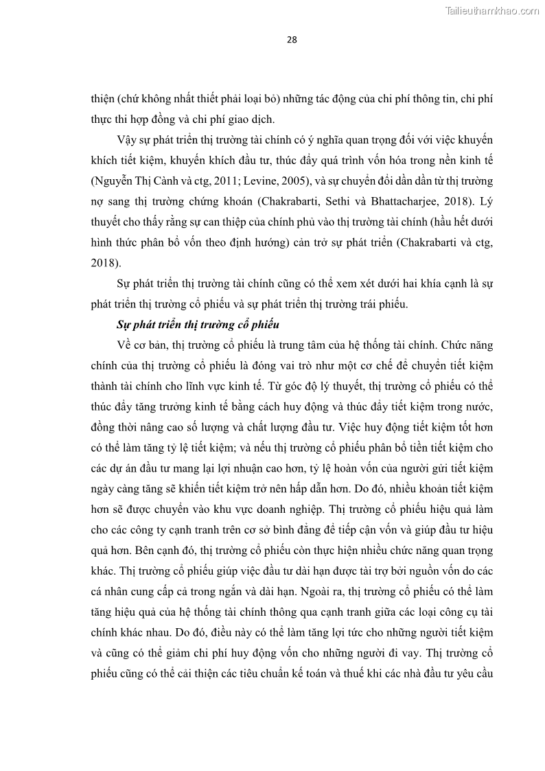 Luận án tiến sĩ tài chính ngân hàng Tác động của sự phát triển thị trường tài chính đến cấu trúc vốn doanh nghiệp niêm yết trong Cộng đồng Kinh tế ASEAN - 4 Trang 41