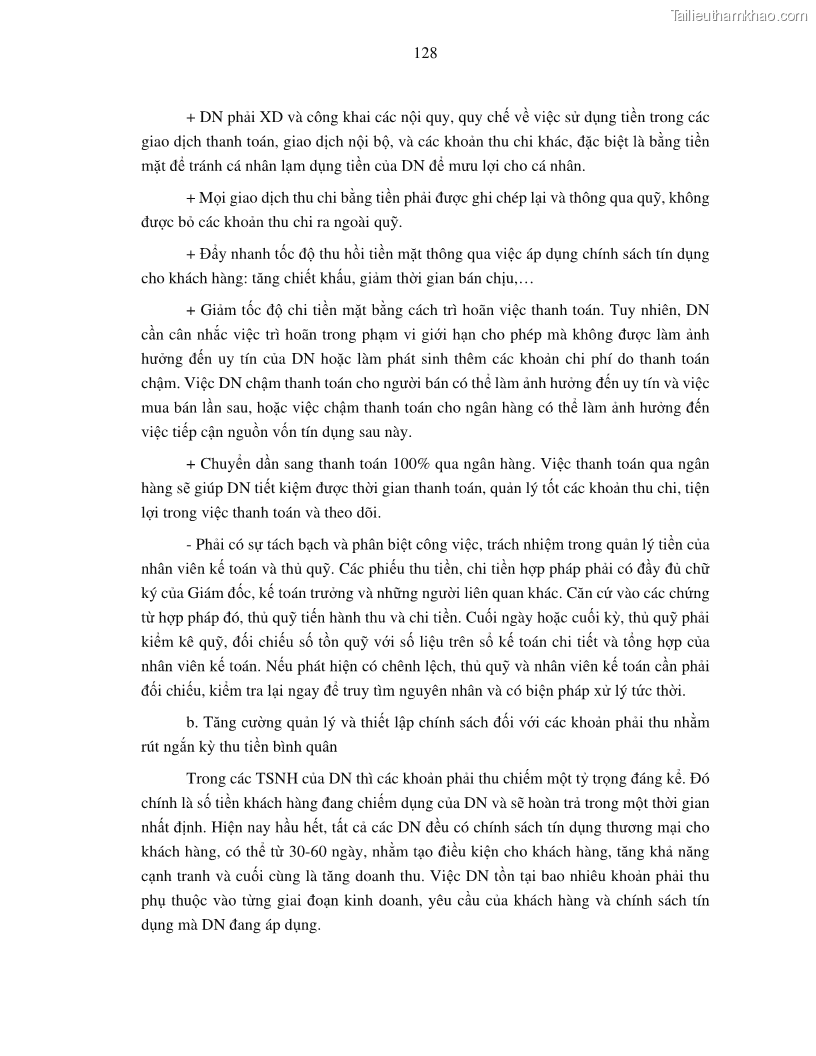 Luận án tiến sĩ tài chính ngân hàng Tác động của tính thanh khoản đến hiệu quả tài chính của các Công ty phi tài chính niêm yết trên thị trường chứng khoán Việt Nam - 12 Trang 141