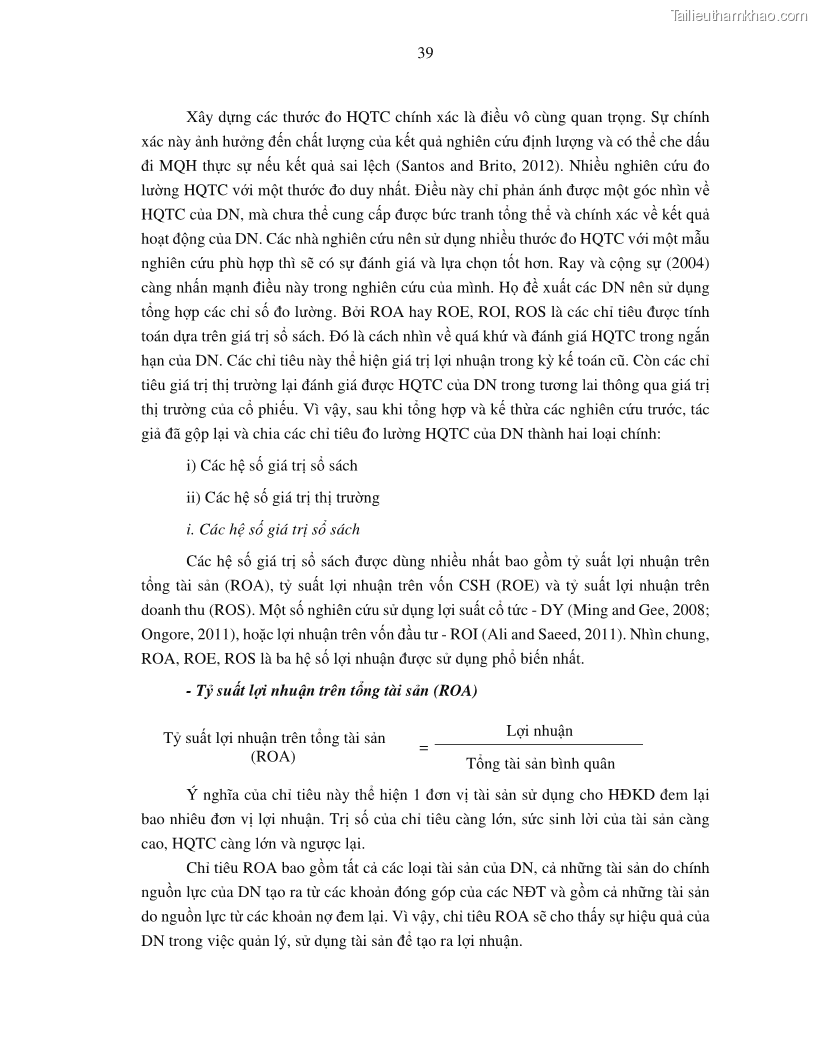 Luận án tiến sĩ tài chính ngân hàng Tác động của tính thanh khoản đến hiệu quả tài chính của các Công ty phi tài chính niêm yết trên thị trường chứng khoán Việt Nam - 5 Trang 52