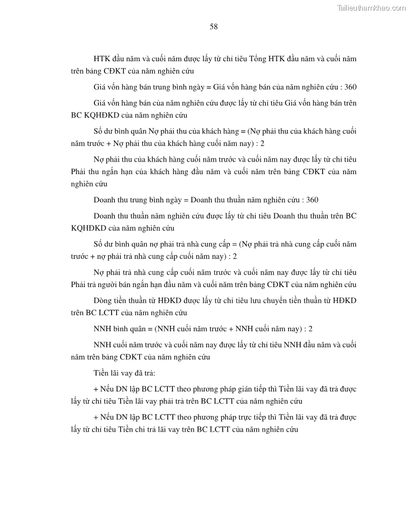 Luận án tiến sĩ tài chính ngân hàng Tác động của tính thanh khoản đến hiệu quả tài chính của các Công ty phi tài chính niêm yết trên thị trường chứng khoán Việt Nam - 6 Trang 71