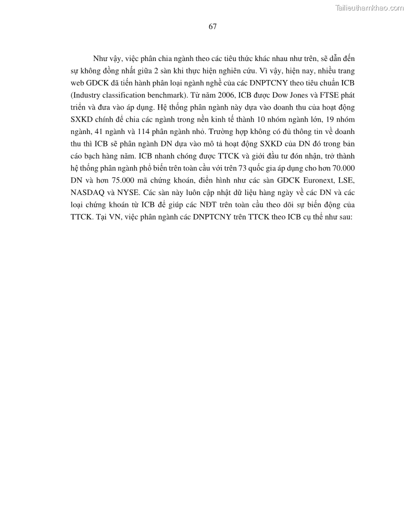 Luận án tiến sĩ tài chính ngân hàng Tác động của tính thanh khoản đến hiệu quả tài chính của các Công ty phi tài chính niêm yết trên thị trường chứng khoán Việt Nam - 7 Trang 80