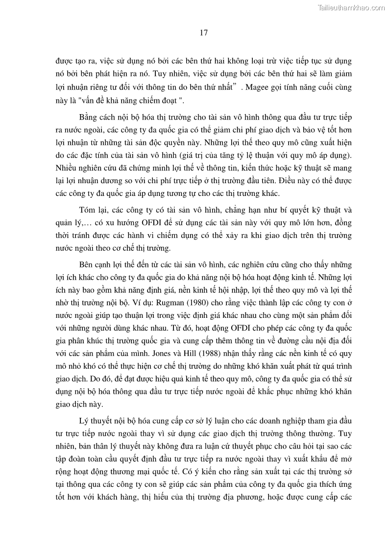 Luận án tiến sĩ tài chính ngân hàng Tác động hoạt động đầu tư trực tiếp ra nước ngoài đến hiệu quả hoạt động tại các NHTM Việt Nam - 3 Trang 27