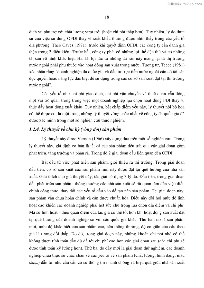 Luận án tiến sĩ tài chính ngân hàng Tác động hoạt động đầu tư trực tiếp ra nước ngoài đến hiệu quả hoạt động tại các NHTM Việt Nam - 3 Trang 28
