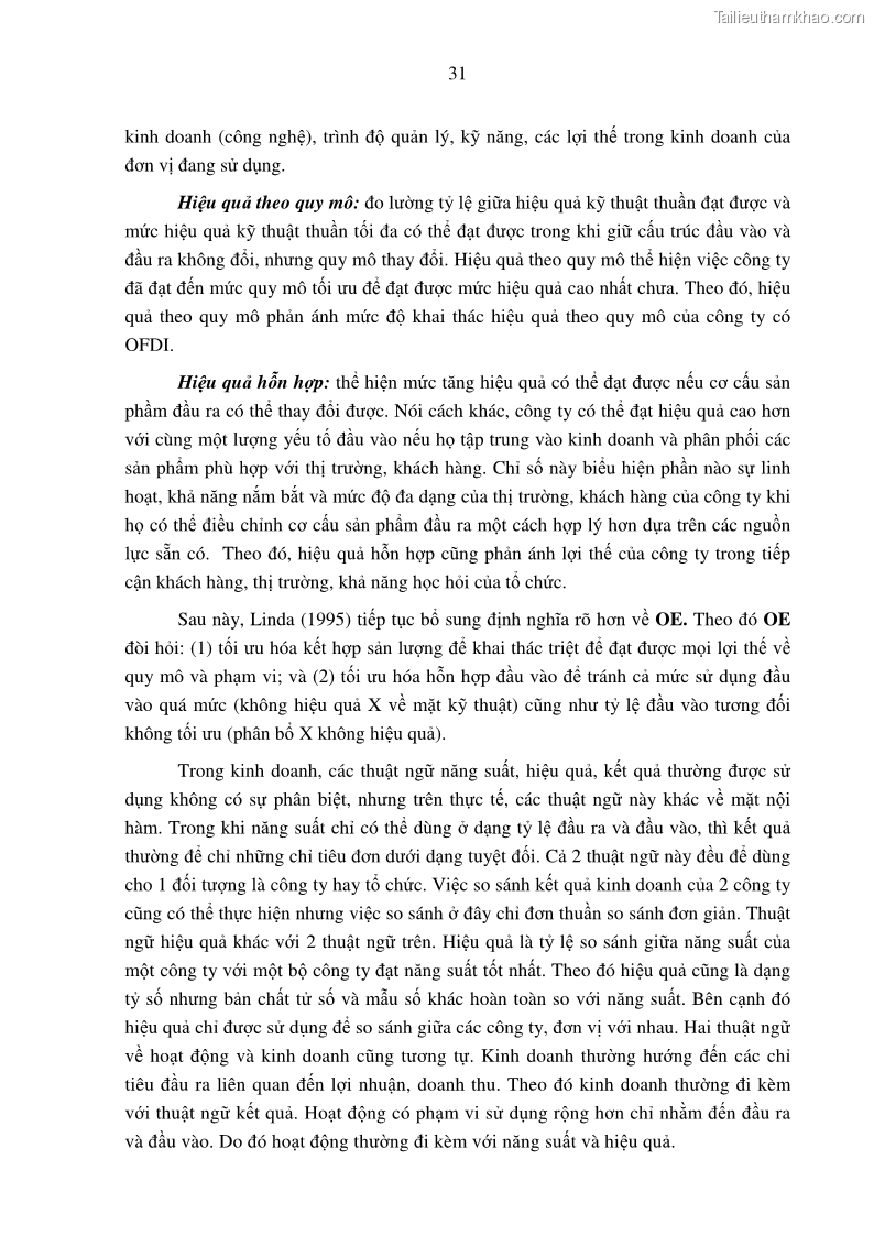 Luận án tiến sĩ tài chính ngân hàng Tác động hoạt động đầu tư trực tiếp ra nước ngoài đến hiệu quả hoạt động tại các NHTM Việt Nam - 4 Trang 41