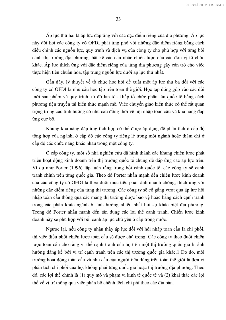 Luận án tiến sĩ tài chính ngân hàng Tác động hoạt động đầu tư trực tiếp ra nước ngoài đến hiệu quả hoạt động tại các NHTM Việt Nam - 4 Trang 43