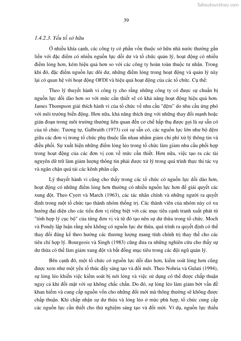 Luận án tiến sĩ tài chính ngân hàng Tác động hoạt động đầu tư trực tiếp ra nước ngoài đến hiệu quả hoạt động tại các NHTM Việt Nam - 5 Trang 49