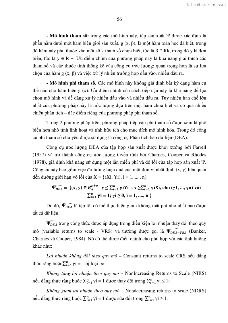 Luận án tiến sĩ tài chính ngân hàng Tác động hoạt động đầu tư trực tiếp ra nước ngoài đến hiệu quả hoạt động tại các NHTM Việt Nam - 6 Trang 66