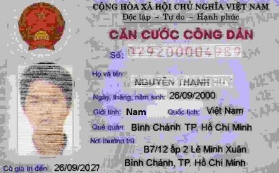 Hình 4 1 Ảnh mặt trước CCCD bị nhòe Ở mặt sau CCCD trong khá nhiều trường 5
