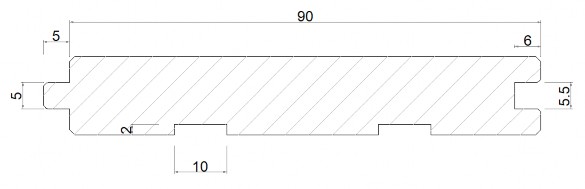 Hình 3 20 Qui cách tạo mộng và rãnh cân bằng ván sàn Bước 2 Tạo mộng đầu 1