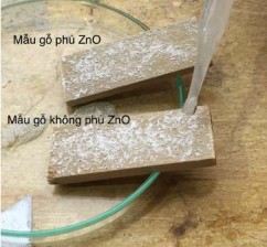Mẫu trước khi phun nước Mẫu sau khi phun nước Hình 4 13 Hình ảnh mẫu gỗ 1