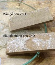 Mẫu trước khi phun nước Mẫu sau khi phun nước Hình 4 13 Hình ảnh mẫu gỗ 2