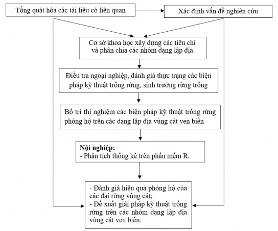 Hình 2 1 Sơ đồ các bước nghiên cứu Như vậy RPH chắn gió chắn cát bay là 1