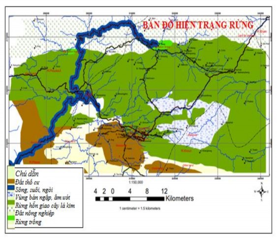 Đạt 1 2 … Phụ lục 3 1 Sơ đồ hiện trạng các kiểu rừng trong khu phòng hộ 1