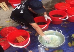 Hình 3 4 Pha chế phẩm theo nồng độ Công thức 1 Nồng độ 15 85ml nước 3