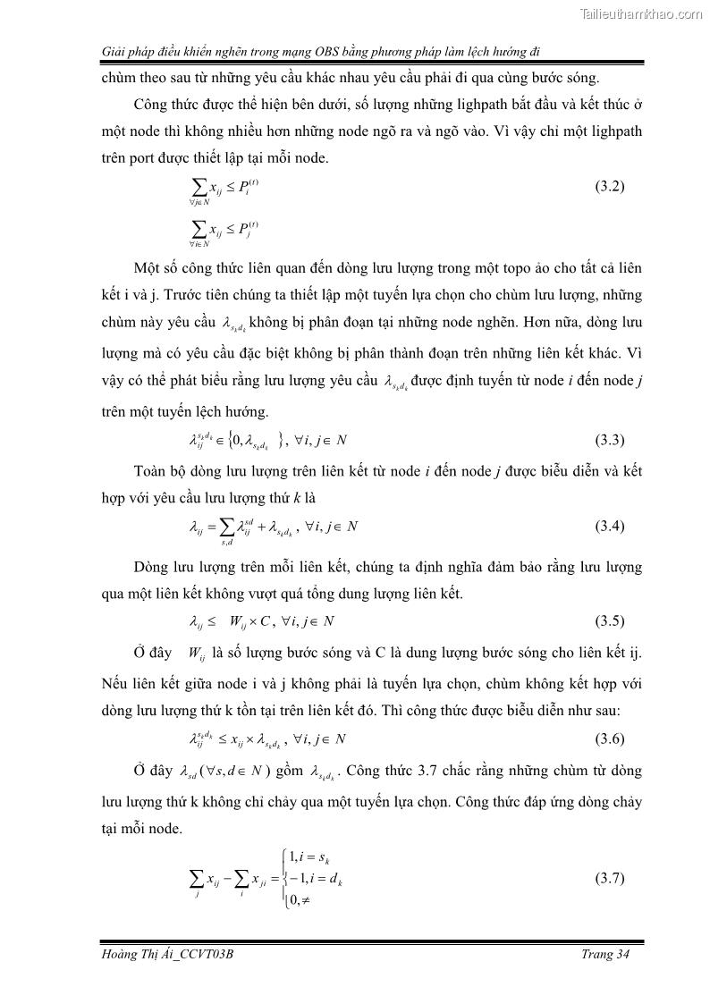 Đồ án tốt nghiệp Giải pháp điều khiển nghẽn trong mạng OBS bằng phương pháp làm lệch hướng đi - 4 Trang 44