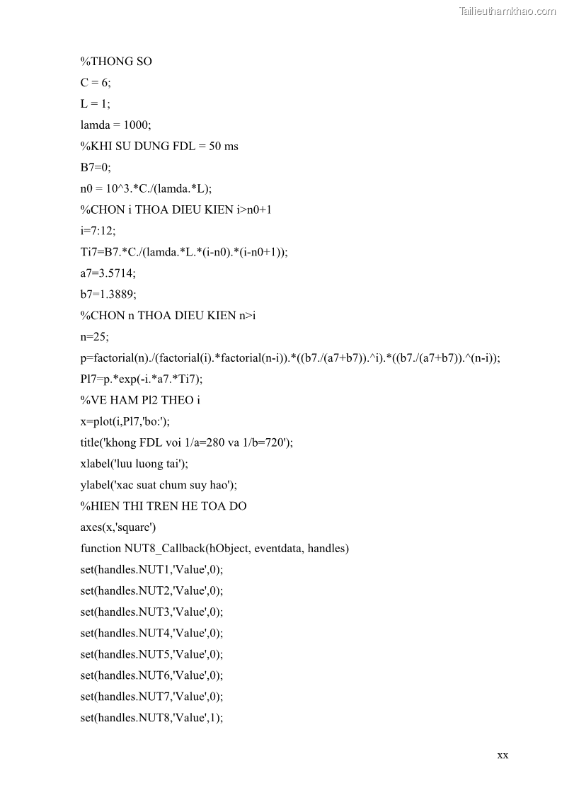 Đồ án tốt nghiệp Giải pháp điều khiển nghẽn trong mạng OBS bằng phương pháp làm lệch hướng đi - 6 Trang 70