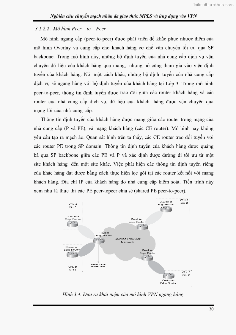 Đồ án tốt nghiệp Nghiên cứu chuyển mạch nhãn đa giao thức MPLS và ứng dụng vào VPN - 3 Trang 35