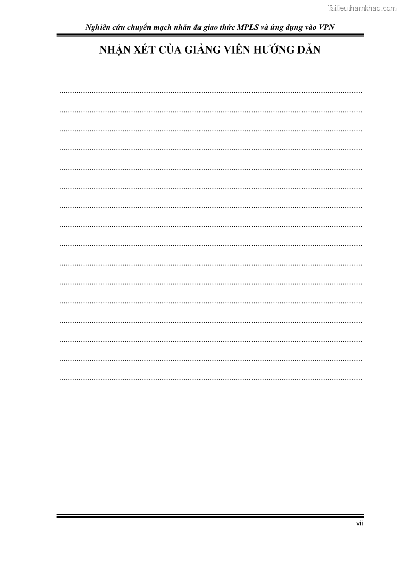 Đồ án tốt nghiệp Nghiên cứu chuyển mạch nhãn đa giao thức MPLS và ứng dụng vào VPN - 5 Trang 59