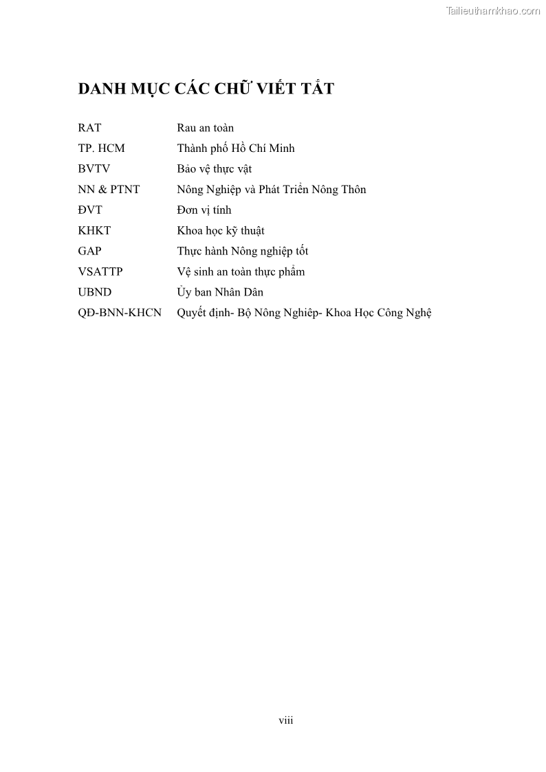 Khóa luận tốt nghiệp kinh tế nông lâm Các nhân tố ảnh hưởng đến việc lựa chọn rau an toàn của người tiêu dùng - 1 Trang 8