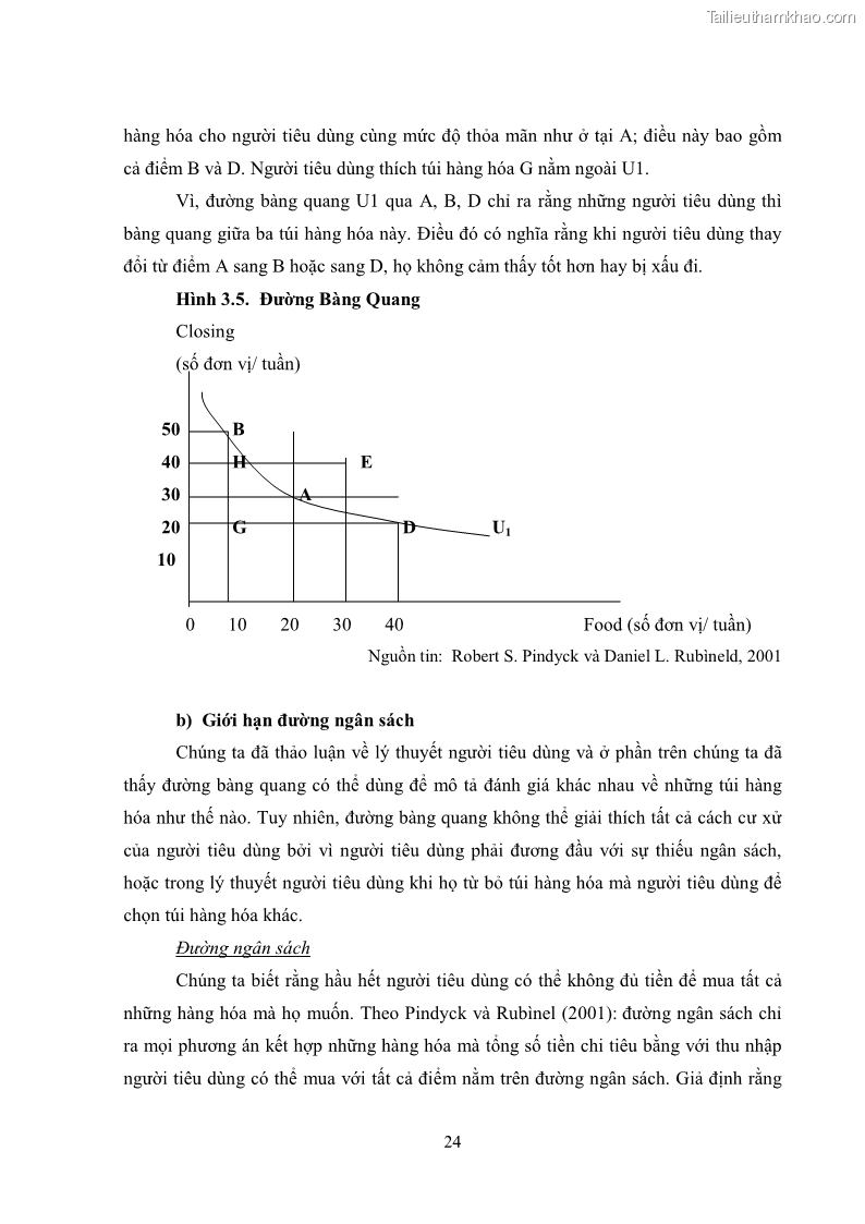 Khóa luận tốt nghiệp kinh tế nông lâm Các nhân tố ảnh hưởng đến việc lựa chọn rau an toàn của người tiêu dùng - 3 Trang 36