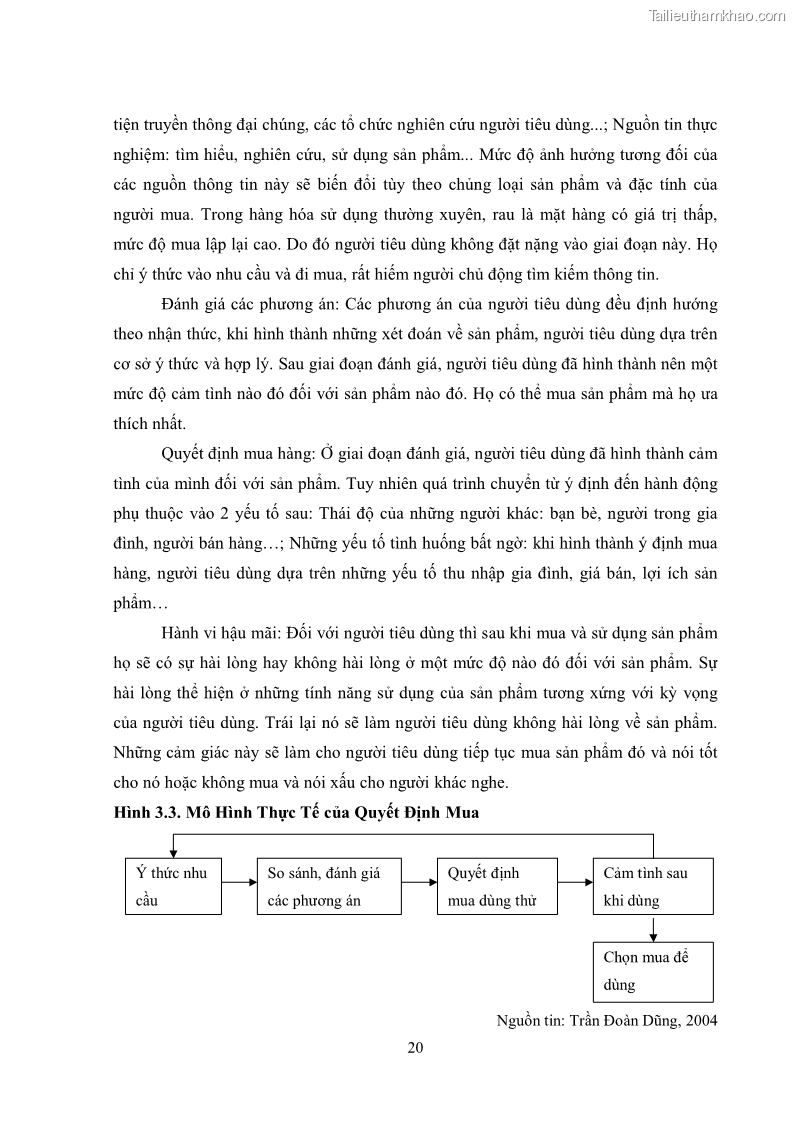 Khóa luận tốt nghiệp kinh tế nông lâm Các nhân tố ảnh hưởng đến việc lựa chọn rau an toàn của người tiêu dùng - 3 Trang 32