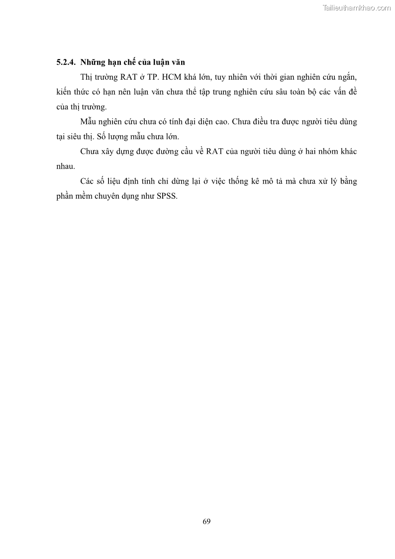 Khóa luận tốt nghiệp kinh tế nông lâm Các nhân tố ảnh hưởng đến việc lựa chọn rau an toàn của người tiêu dùng - 7 Trang 81
