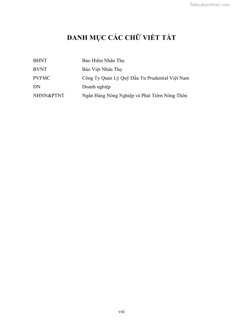 Khóa luận tốt nghiệp kinh tế nông lâm Giải pháp chăm sóc khách hàng trên địa bàn quận Thủ Đức đối với Công ty Bảo hiểm Nhân thọ Prudential - 1 Trang 8