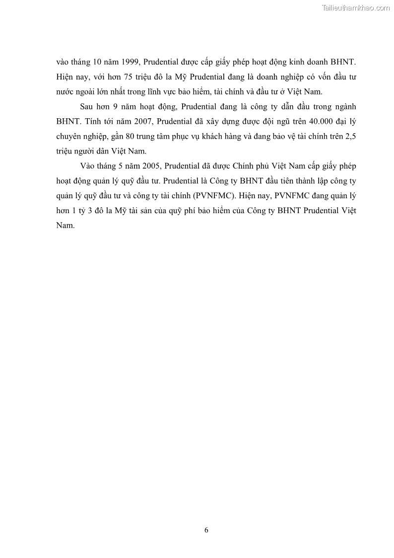 Khóa luận tốt nghiệp kinh tế nông lâm Giải pháp chăm sóc khách hàng trên địa bàn quận Thủ Đức đối với Công ty Bảo hiểm Nhân thọ Prudential - 2 Trang 17
