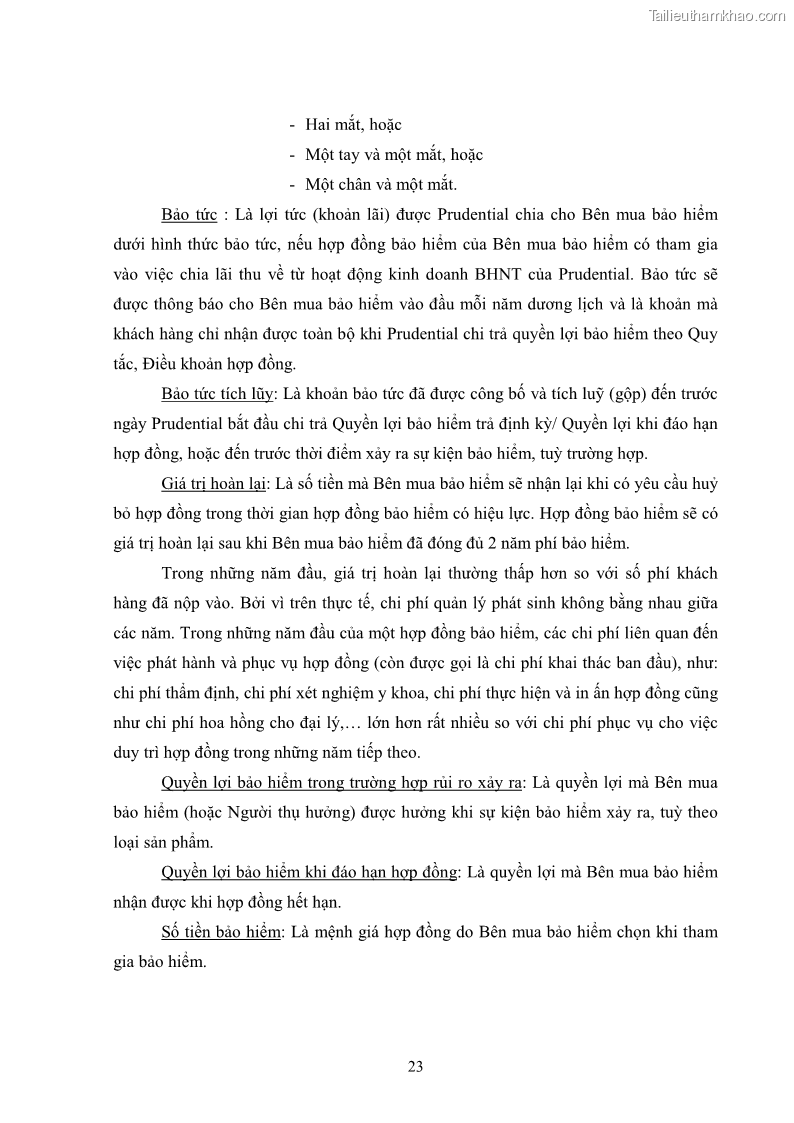 Khóa luận tốt nghiệp kinh tế nông lâm Giải pháp chăm sóc khách hàng trên địa bàn quận Thủ Đức đối với Công ty Bảo hiểm Nhân thọ Prudential - 3 Trang 34