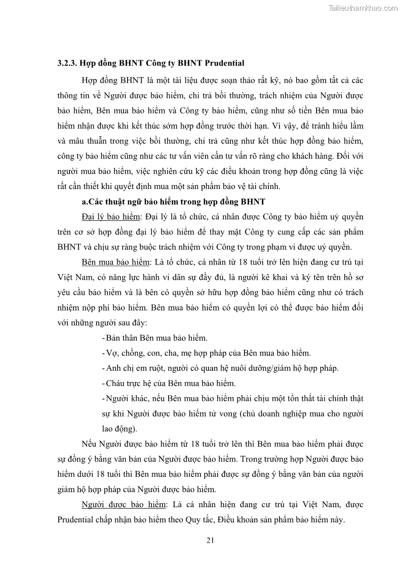 Khóa luận tốt nghiệp kinh tế nông lâm Giải pháp chăm sóc khách hàng trên địa bàn quận Thủ Đức đối với Công ty Bảo hiểm Nhân thọ Prudential - 3 Trang 32