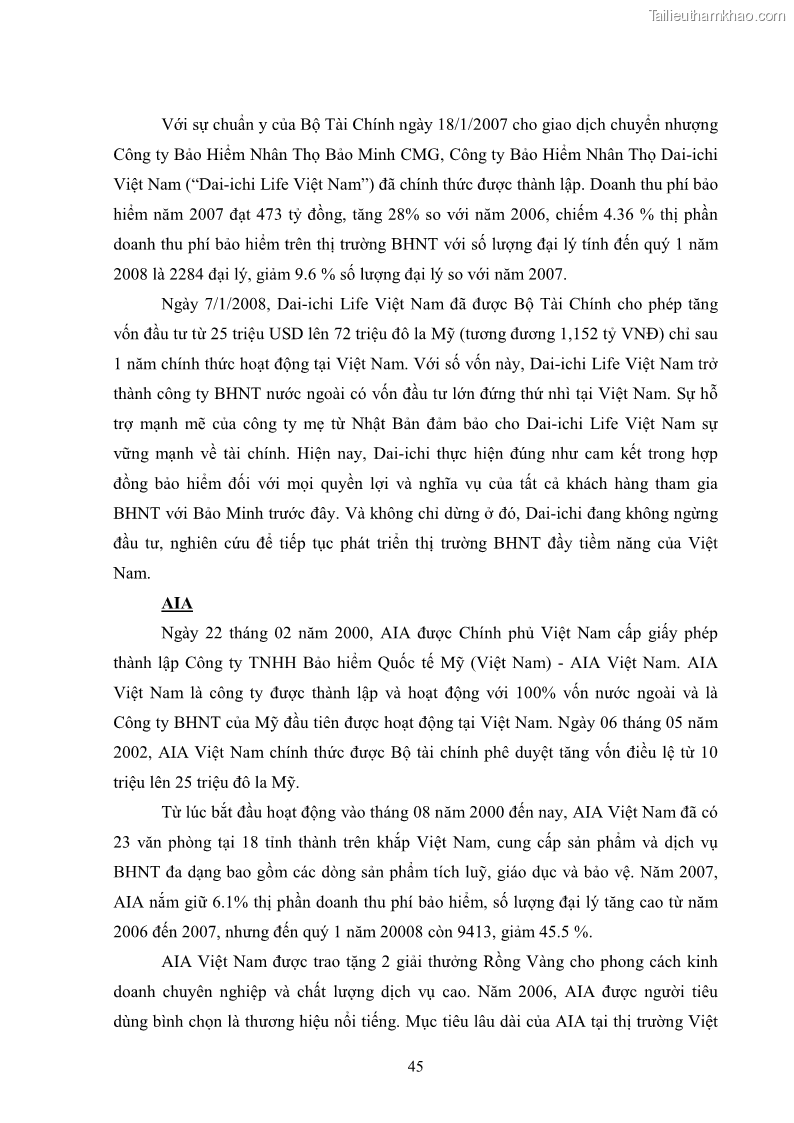 Khóa luận tốt nghiệp kinh tế nông lâm Giải pháp chăm sóc khách hàng trên địa bàn quận Thủ Đức đối với Công ty Bảo hiểm Nhân thọ Prudential - 5 Trang 56