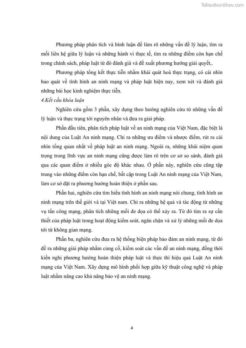 Khóa luận tốt nghiệp luật học Hoàn thiện pháp luật về an ninh mạng - 1 Trang 8