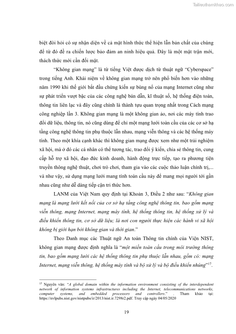Khóa luận tốt nghiệp luật học Hoàn thiện pháp luật về an ninh mạng - 2 Trang 23