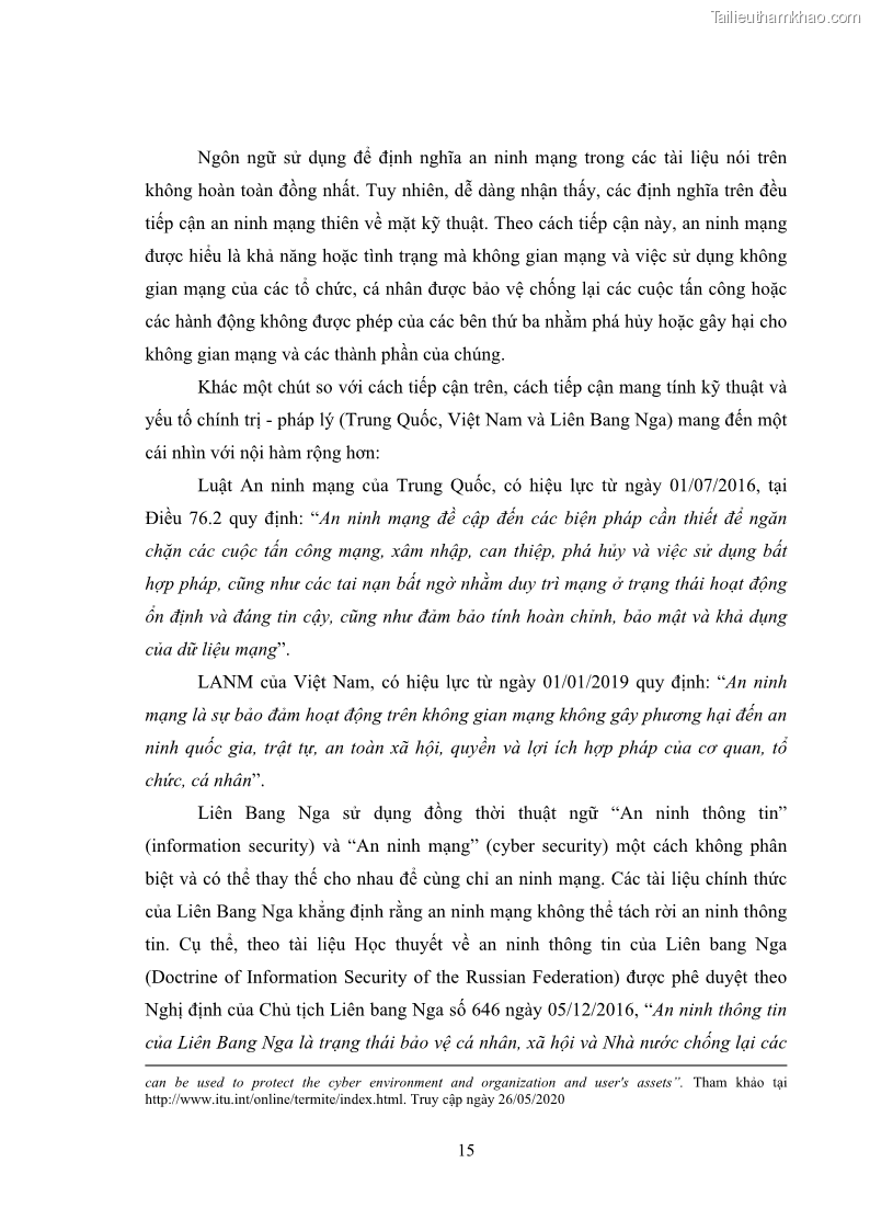 Khóa luận tốt nghiệp luật học Hoàn thiện pháp luật về an ninh mạng - 2 Trang 19