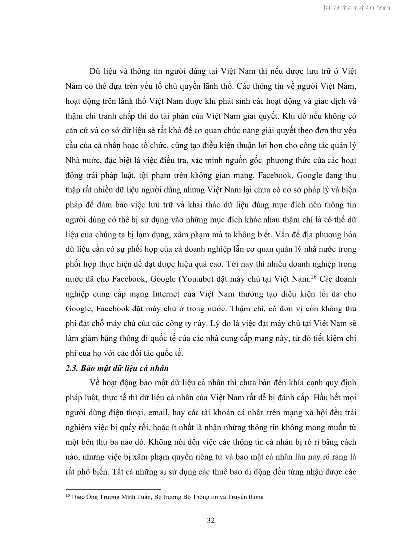 Khóa luận tốt nghiệp luật học Hoàn thiện pháp luật về an ninh mạng - 3 Trang 36