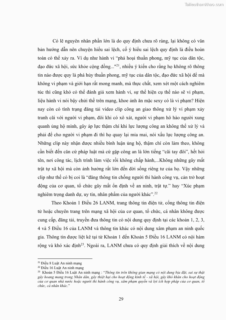 Khóa luận tốt nghiệp luật học Hoàn thiện pháp luật về an ninh mạng - 3 Trang 33