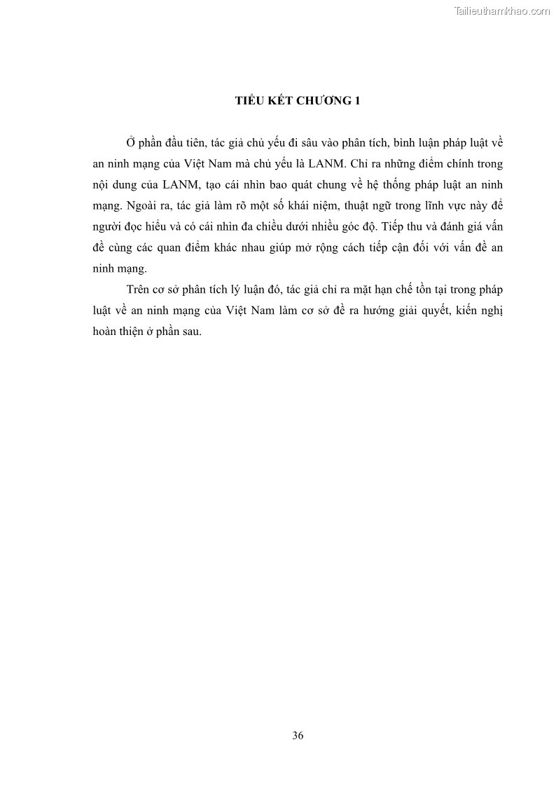 Khóa luận tốt nghiệp luật học Hoàn thiện pháp luật về an ninh mạng - 4 Trang 40