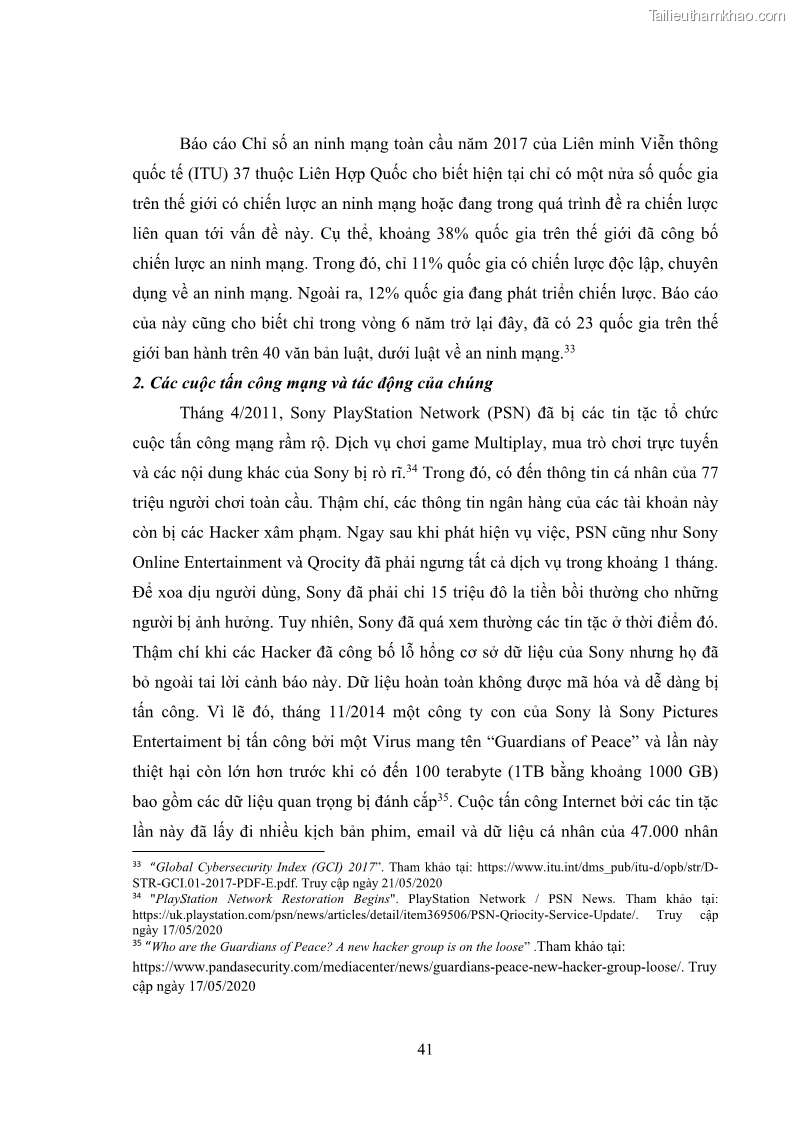Khóa luận tốt nghiệp luật học Hoàn thiện pháp luật về an ninh mạng - 4 Trang 45