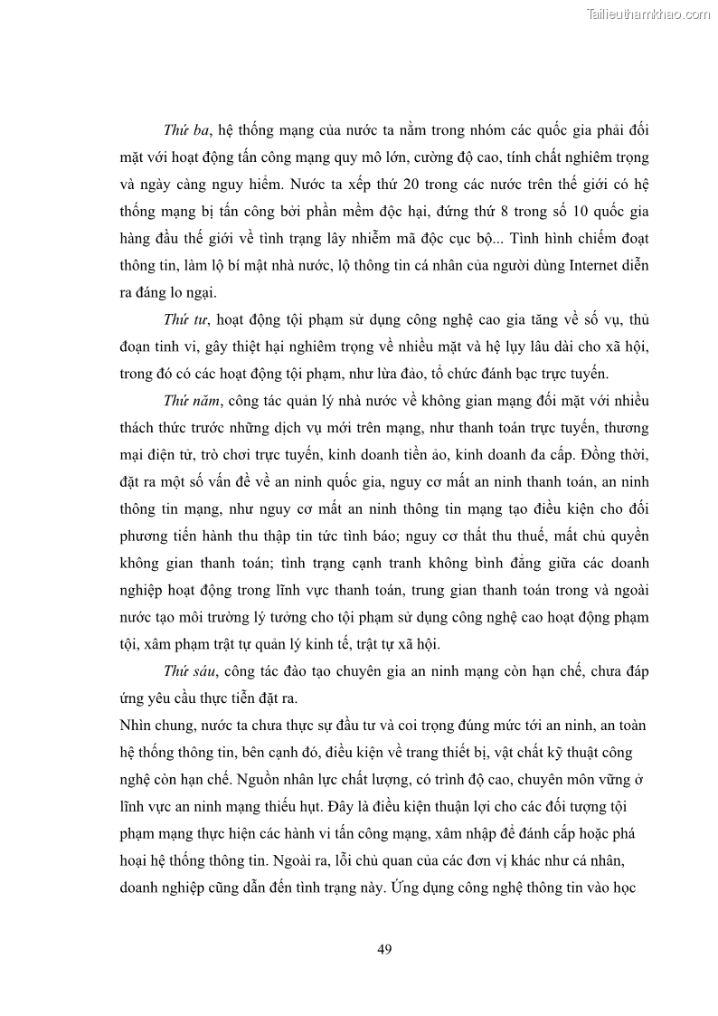 Khóa luận tốt nghiệp luật học Hoàn thiện pháp luật về an ninh mạng - 5 Trang 53